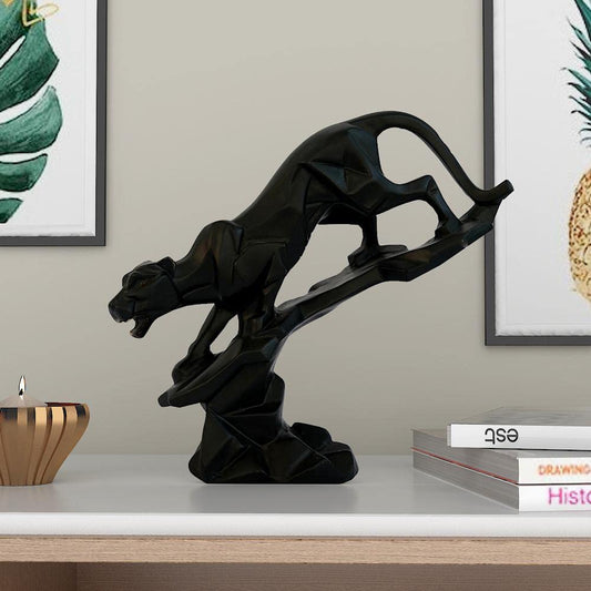 Abstract Black Panther Statue Idol