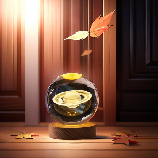 3D Saturn Crystal Ball Night Lamp